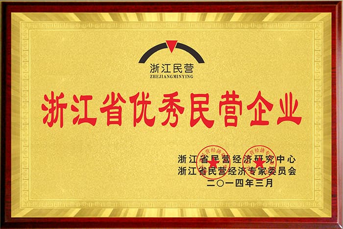 浙江省优秀民营企业